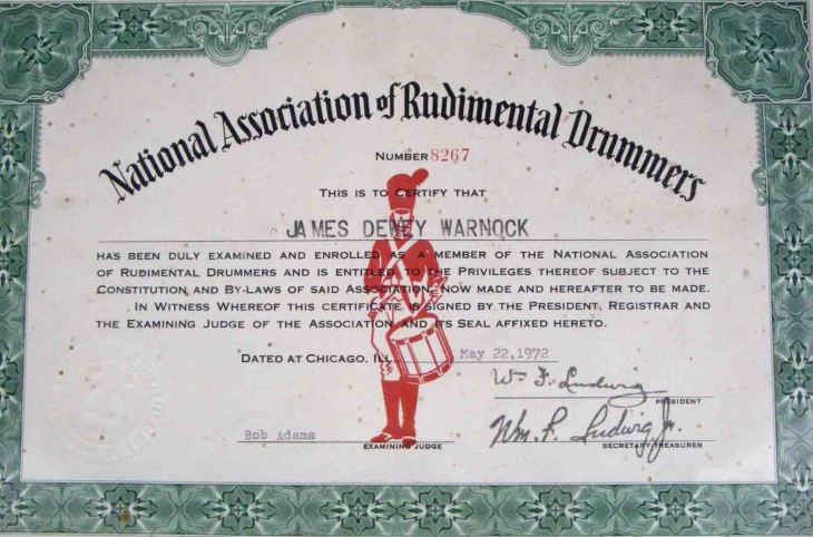 NARD certificate 