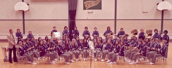 EHS Band 1973 - I'm behind the timpani in white socks because I forgot my band shoes. 