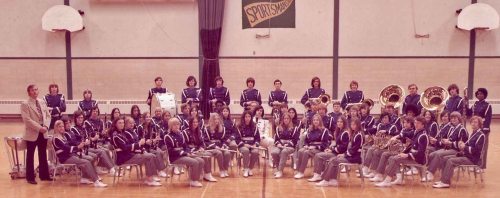 EHS Band 1973 - I'm behind the timpani in white socks because I forgot my band shoes. 