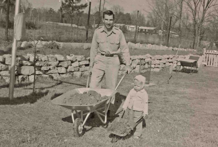 This is me trying to help my dad.    