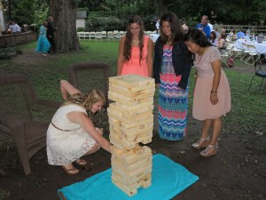 Games were a hit at the reception. 